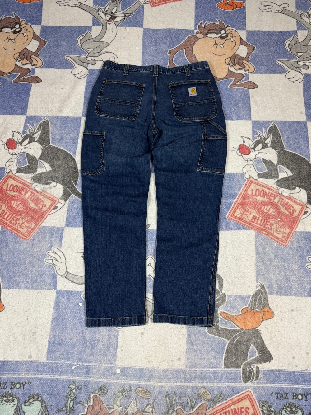 Carhartt denim carpenter pants